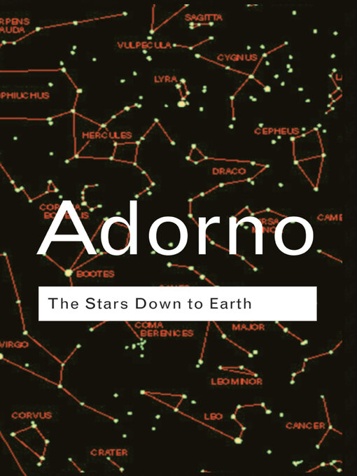 Title details for The Stars Down to Earth by Theodor Adorno - Available